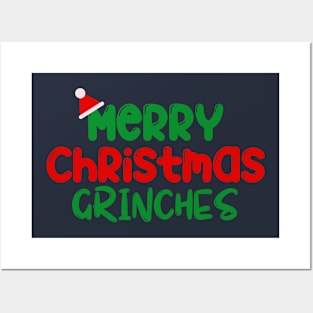 Merry Christmas Grinches Posters and Art